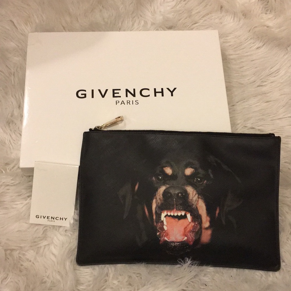 Givenchy textured coated canvas large rottweiler